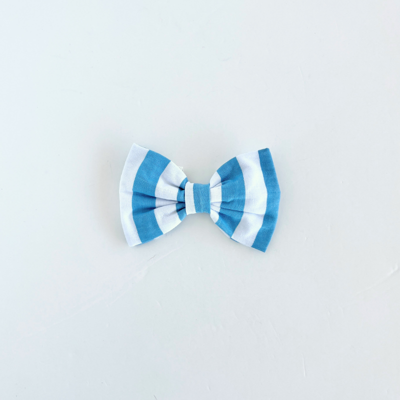 Cabana Blue Stripes Bow