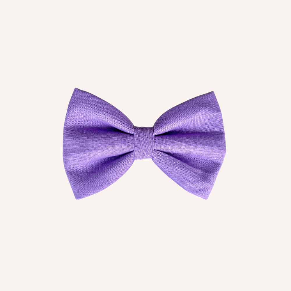 Purple dog bow tie 
