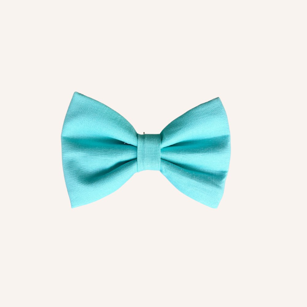 Sky blue dog bow tie