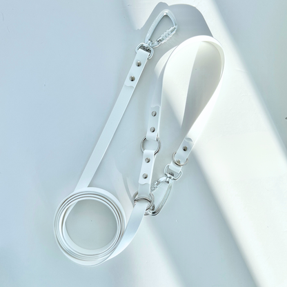White Multi Use Hands Free Leash