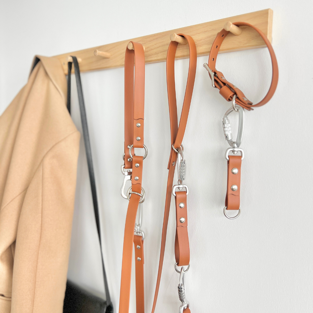 Tan Multi Use Hands Free Leash