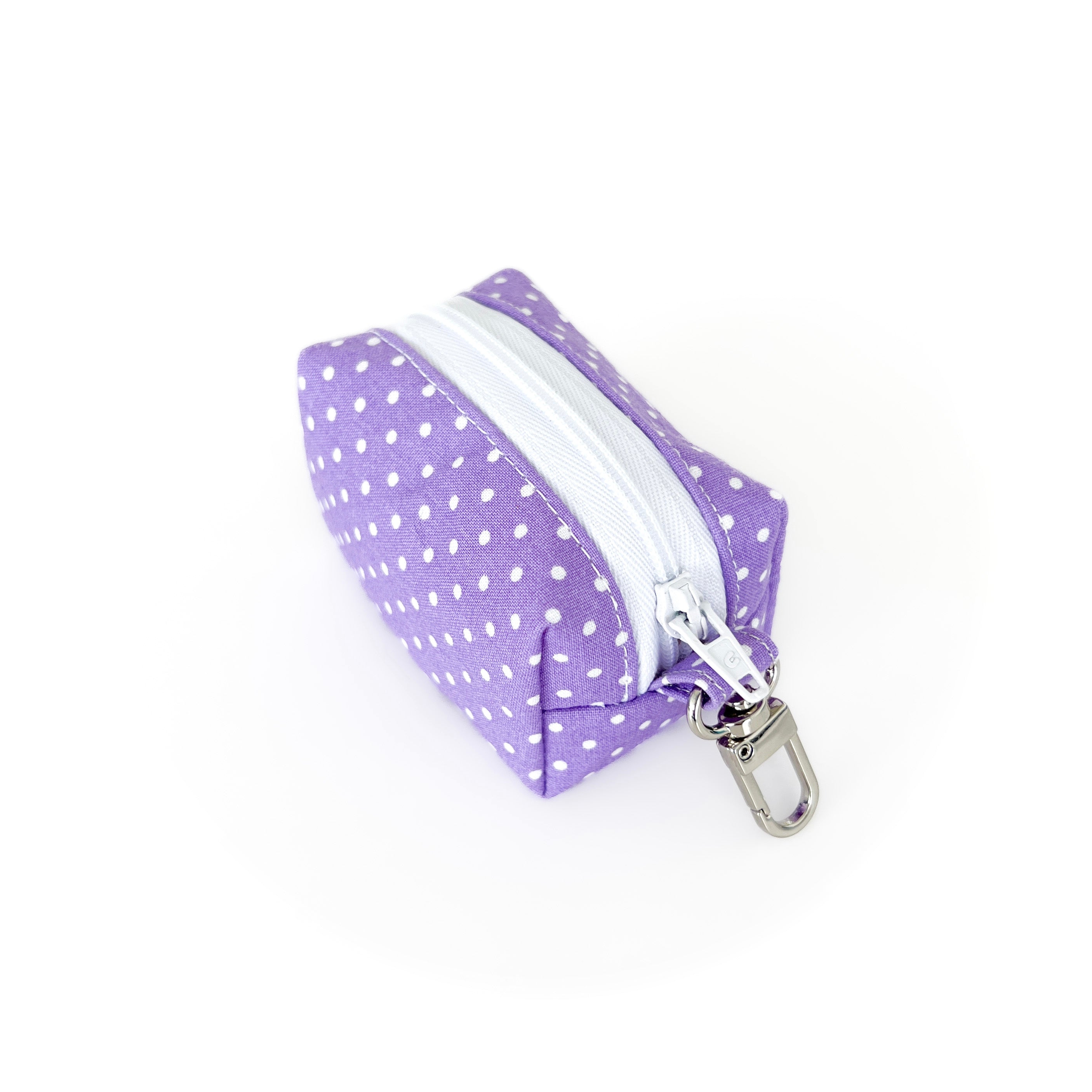 Purple Polka Dots Waste Bag Holder