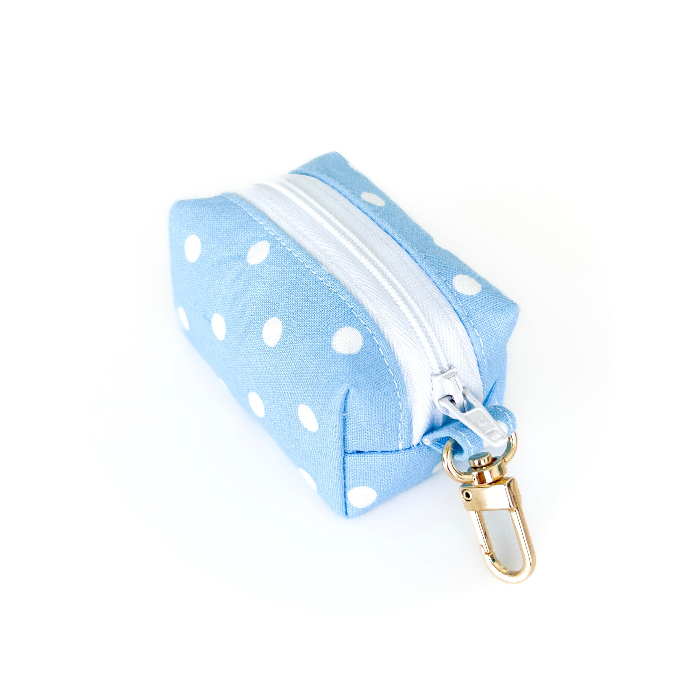 Spring Blue Polka Dot Waste Bag Holder