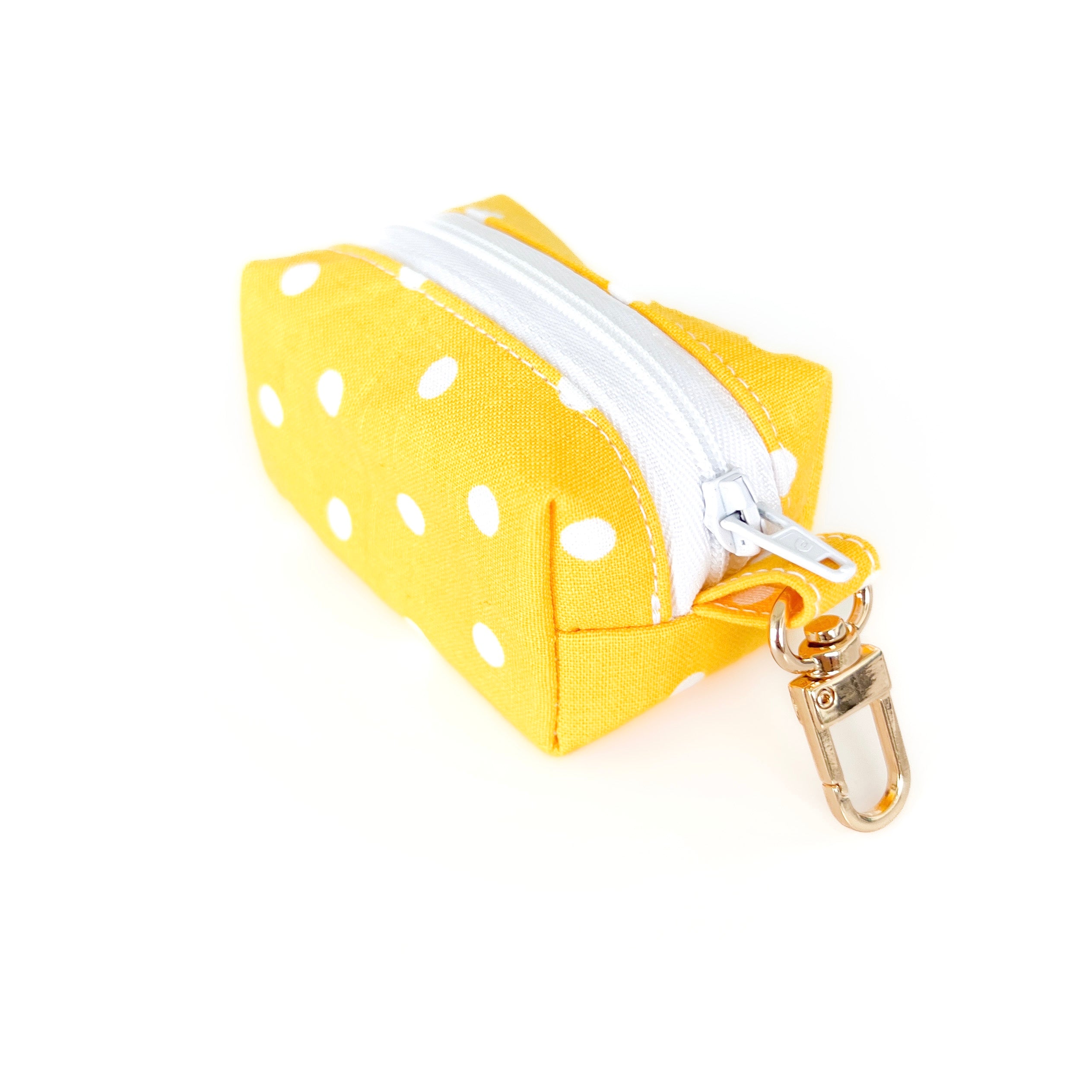 Spring Yellow Polka Dot Waste Bag Holder