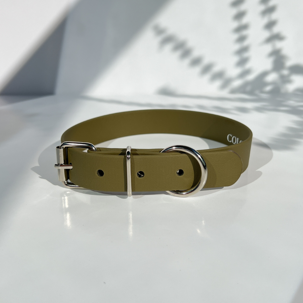 Olive Green Dog Collar