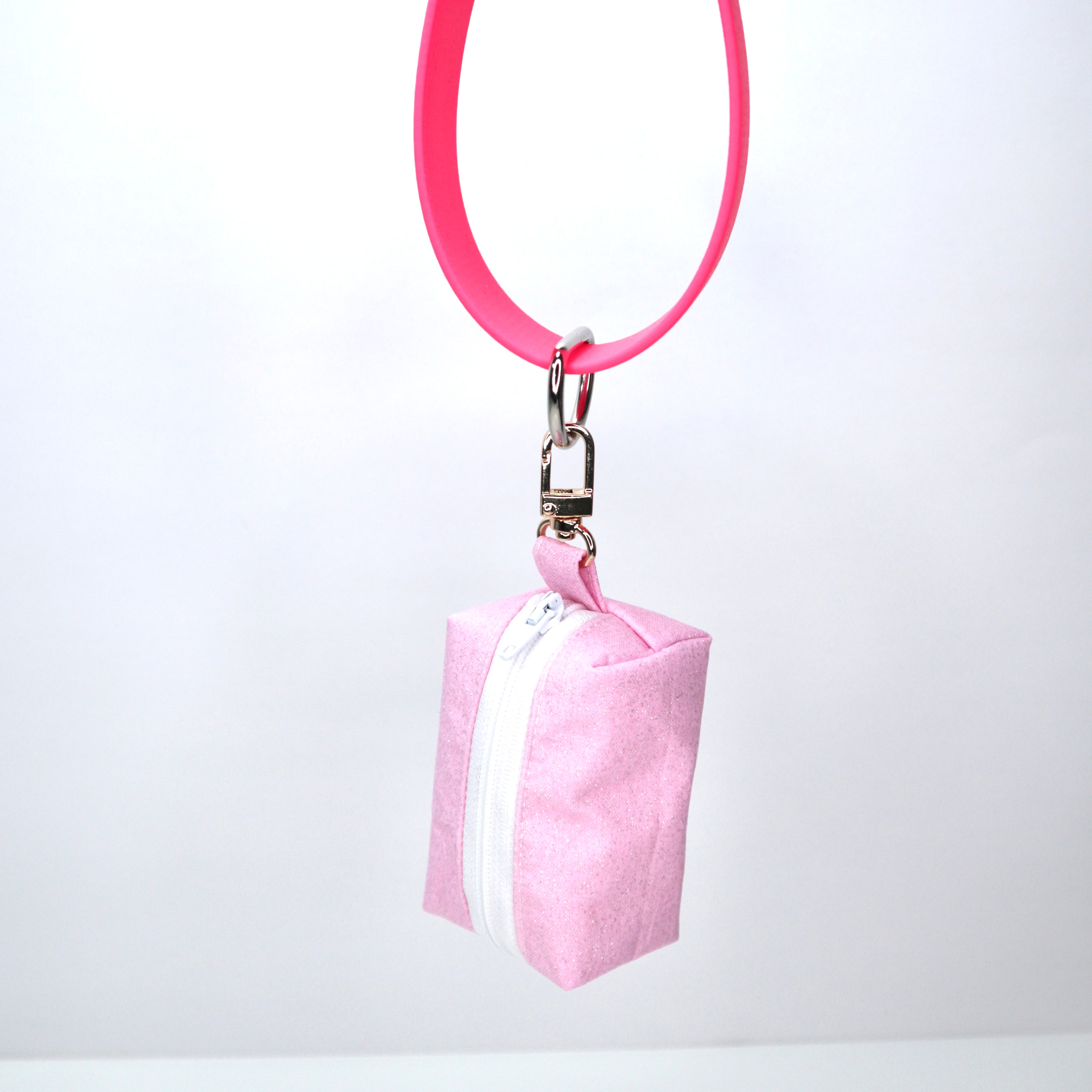 Glitter Pink Waste Bag Holder